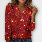 Victoria | V-Halset Diamantbluse